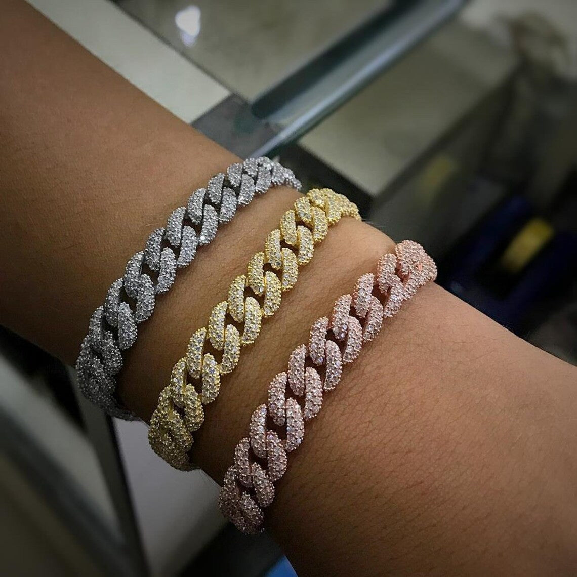 Moissanite Cuban Bracelet
