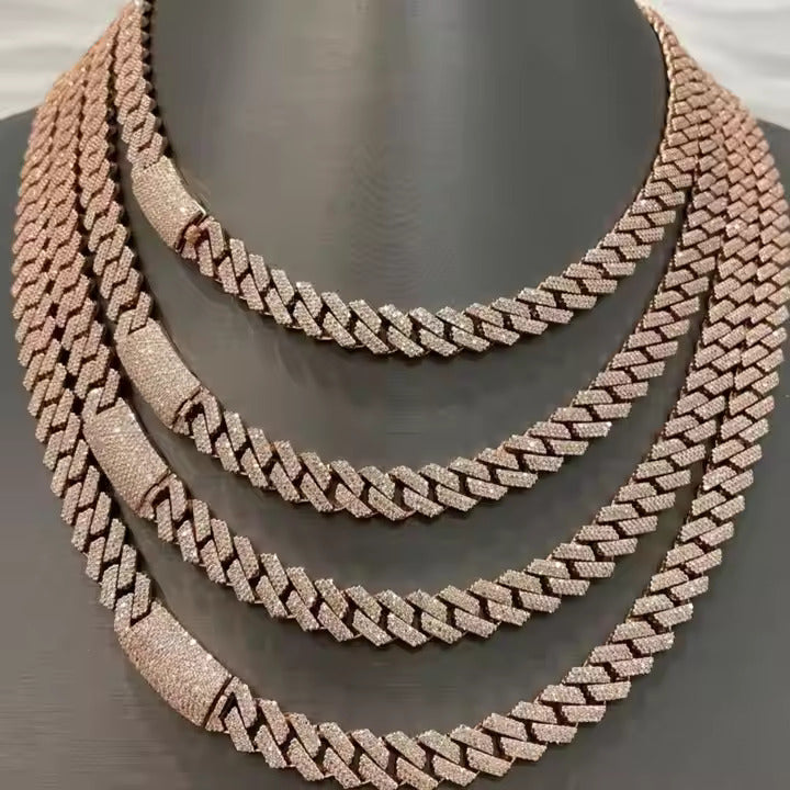 Moissanite Cuban Link Chain